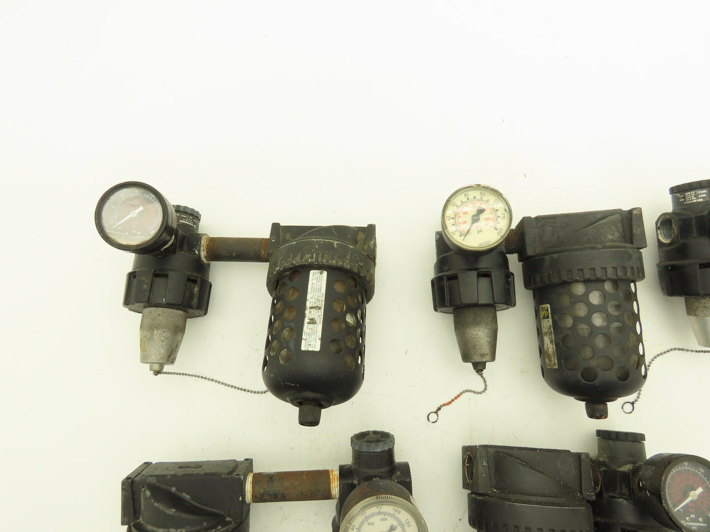 Master Pneumatic Norgren R24-400-RGLA FD100-4 Regulator Filter Assembly Lot of 5