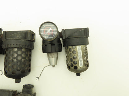 Master Pneumatic Norgren R24-400-RGLA FD100-4 Regulator Filter Assembly Lot of 5