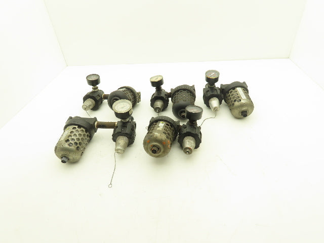 Master Pneumatic Norgren R24-400-RGLA FD100-4 Regulator Filter Assembly Lot of 5