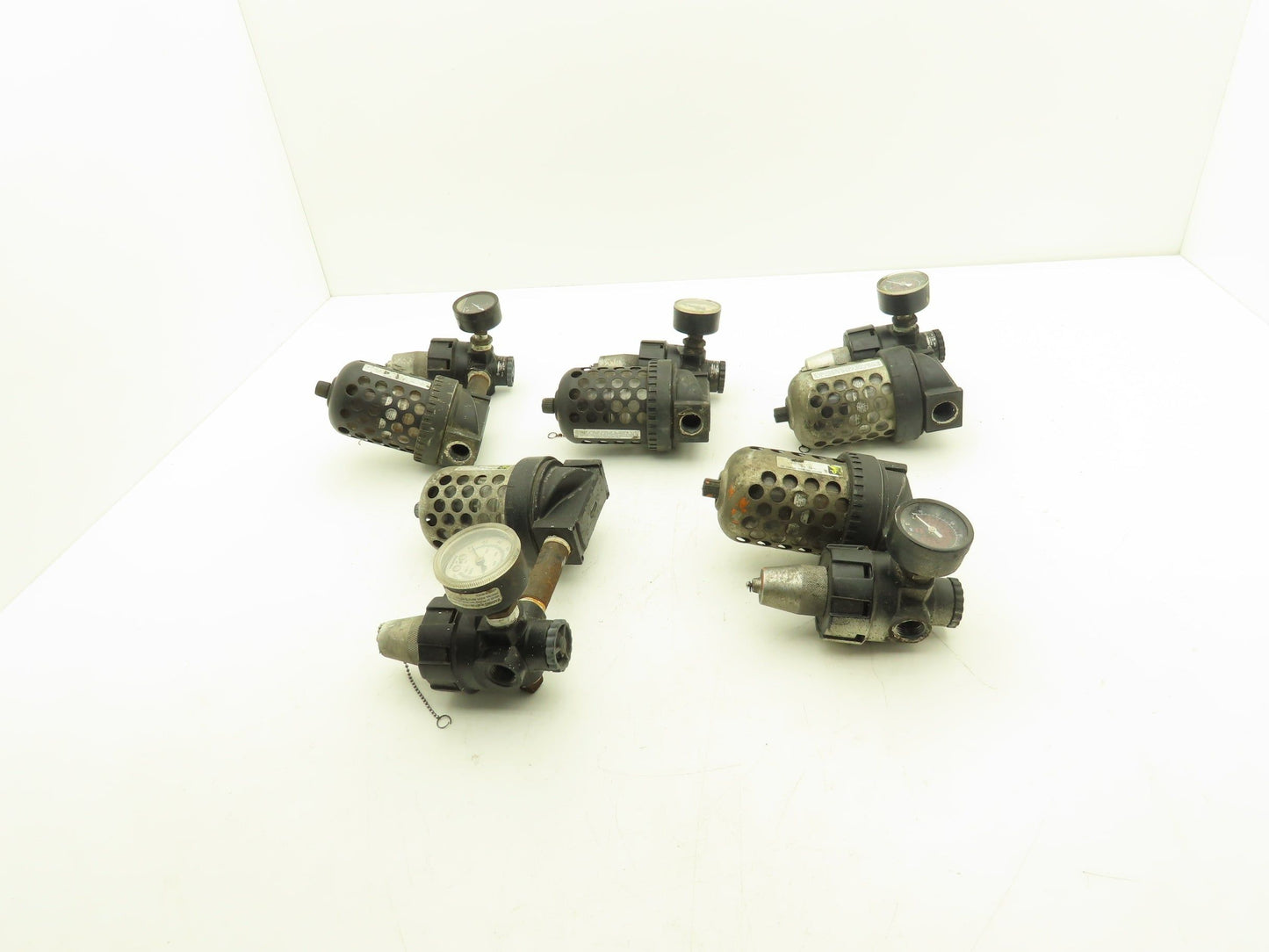 Master Pneumatic Norgren R24-400-RGLA FD100-4 Regulator Filter Assembly Lot of 5