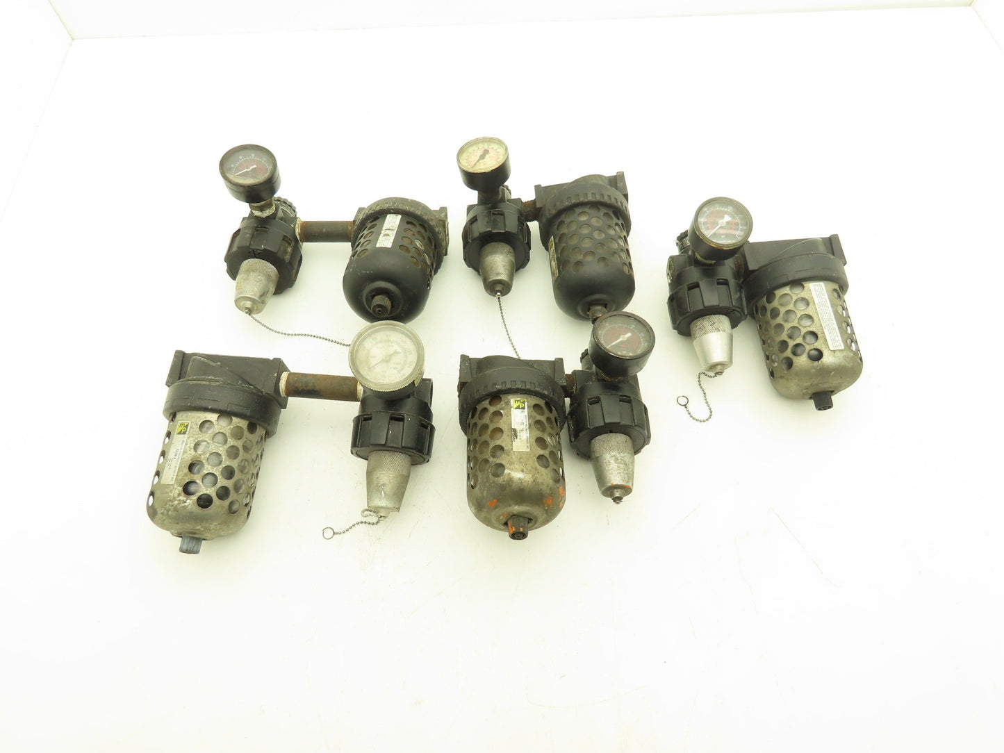Master Pneumatic Norgren R24-400-RGLA FD100-4 Regulator Filter Assembly Lot of 5