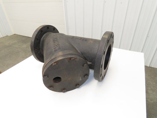 Fabrotech 8-250 Cast Iron Y Strainer Valve 8" Flanged 250PSI Wye