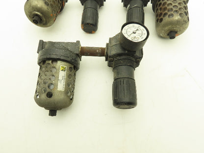 Master Pneumatic Norgren R74G-4AK-RMN FD100-4 Regulator Filter Assembly Lot of 3