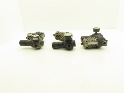 Master Pneumatic Norgren R74G-4AK-RMN FD100-4 Regulator Filter Assembly Lot of 3