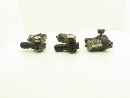 Master Pneumatic Norgren R74G-4AK-RMN FD100-4 Regulator Filter Assembly Lot of 3