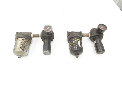 Master Pneumatic Norgren R74G-4AK-RMN FD100-4 Regulator Filter Assembly Lot of 2