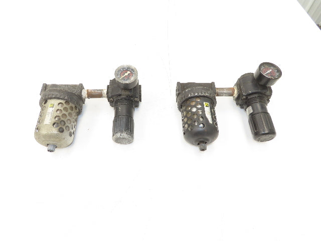 Master Pneumatic Norgren R74G-4AK-RMN FD100-4 Regulator Filter Assembly Lot of 2
