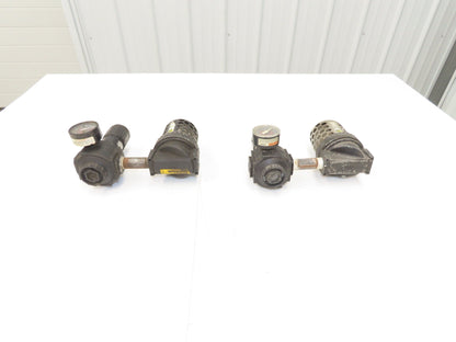 Master Pneumatic Norgren R74G-4AK-RMN FD100-4 Regulator Filter Assembly Lot of 2