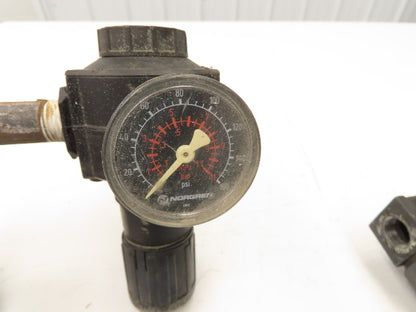 Master Pneumatic Norgren R74G-4AK-RMN FD100-4 Regulator Filter Assembly Lot of 2