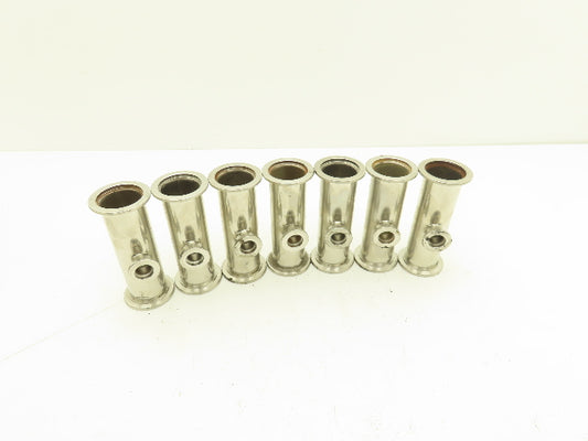 ISO-KF NW40/NW16 Stainless Reducing Tee Vacuum Flange Fitting 1.5"x3/4" Lot of 7