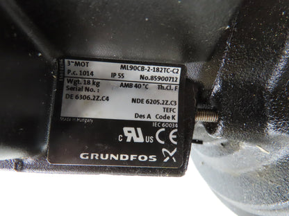 Grundfos SPK8-7/7 A-WB-A-AUUV Immersion Coolant Pump 42GPM 3Hp 230/460V *No Fan*