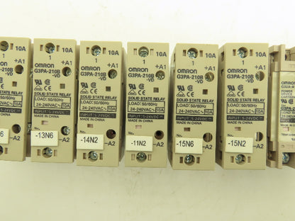 Omron G3PA-210B-VD Solid State Relay 24-250VAC 10A Lot of 12