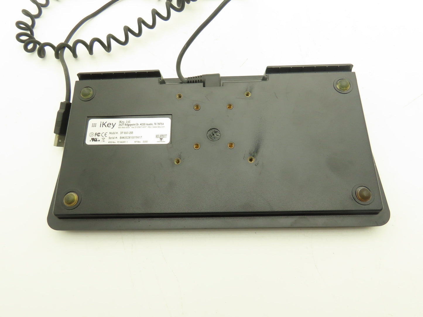 iKey DP-860 Industrial Desktop Keyboard Compact Integrated HulaPoint II USB