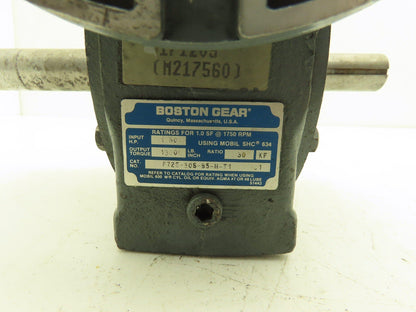 Boston Gear F726-30S-B5-H-T1 Worm Gearbox 30:1 Reducer 1.5Hp 56C Dual Output