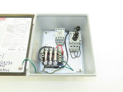 Allen Bradley 103H-NX1D Combination Motor Starter Control Panel 208V/120V
