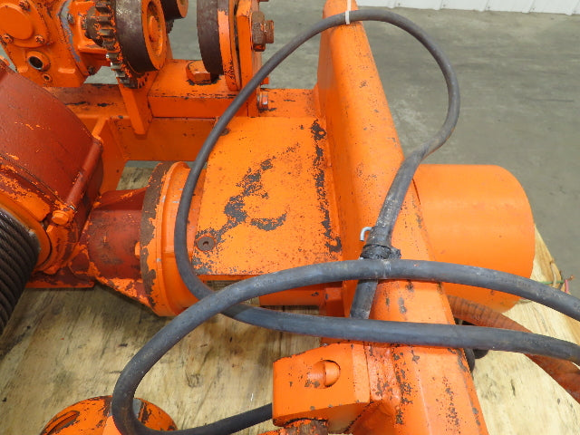 Saturn Engineering 1 1/2 Ton Electric Cable Hoist 25' Lift 20 FPM Trolley 460 V