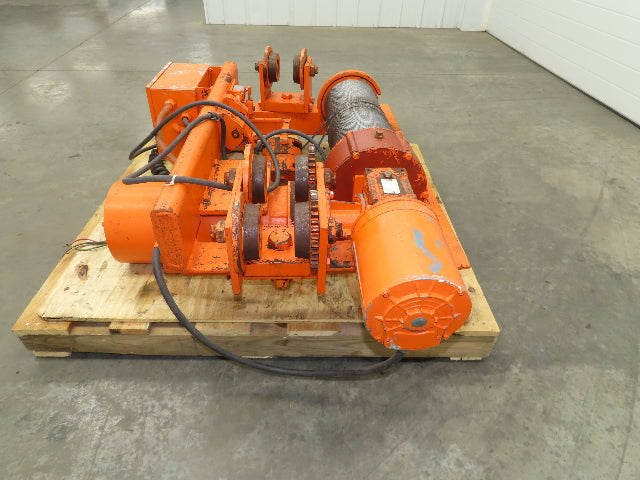 Saturn Engineering 1 1/2 Ton Electric Cable Hoist 25' Lift 20 FPM Trolley 460 V