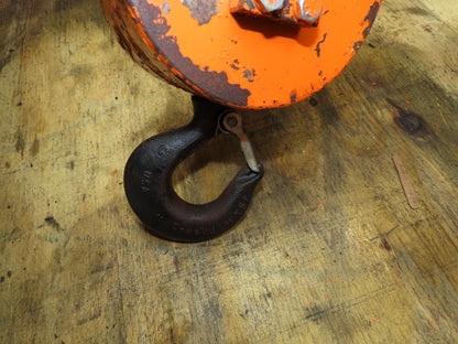 Saturn Engineering 1 1/2 Ton Electric Cable Hoist 25' Lift 20 FPM Trolley 460 V