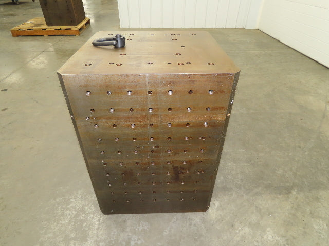CNC Milling Machine Fixture Table 22"x22"x29" Steel Cast Iron Plate Block
