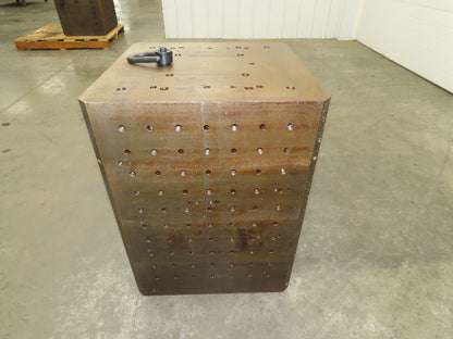CNC Milling Machine Fixture Table 22"x22"x29" Steel Cast Iron Plate Block