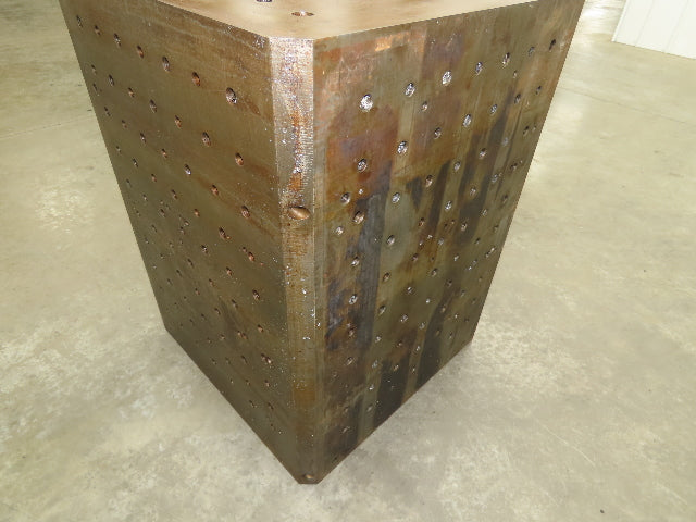CNC Milling Machine Fixture Table 22"x22"x29" Steel Cast Iron Plate Block
