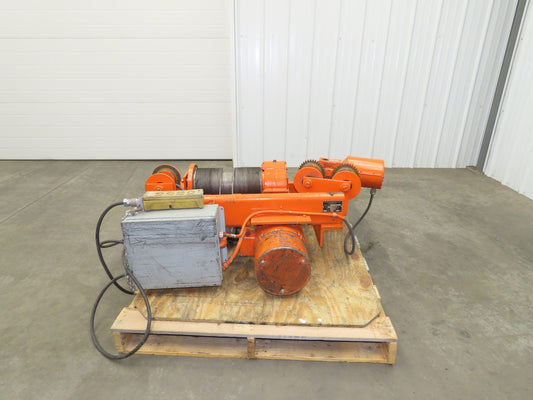 Saturn Engineering 1 1/2 Ton Electric Cable Hoist 15'Lift 20FPM Curved Beam 460V