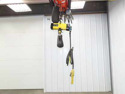 Coffing Duff-Norton 1000 Lb 1/2 Ton Pneumatic Air Chain Hoist 15' Lift Pendant