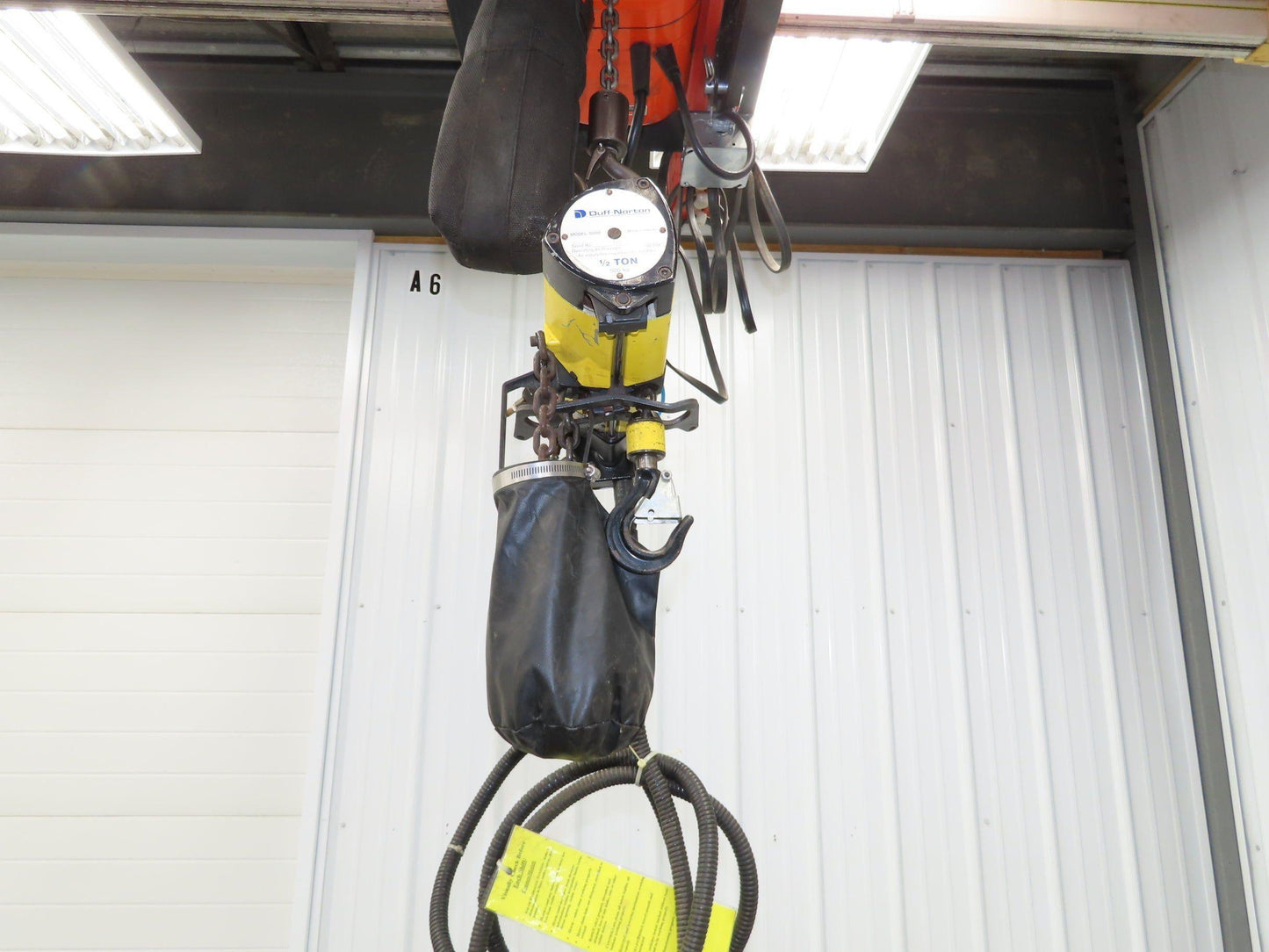 Coffing Duff-Norton 1000 Lb 1/2 Ton Pneumatic Air Chain Hoist 15' Lift Pendant