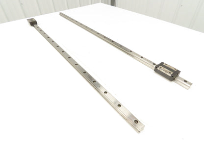 PMI MSA20S-N Linear Rail AMT Linearways w/ 1 Guide Slider 1m Length Lot of 2