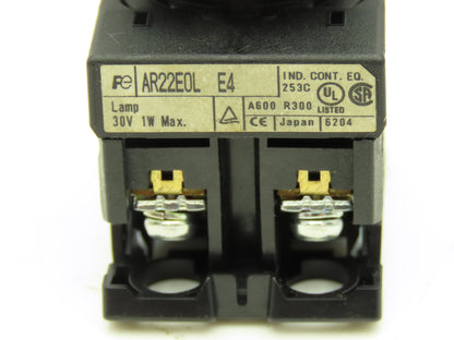 Fuji Electric Illuminated Pushbutton White Momentary 22mm 250V 6A Lot of 8