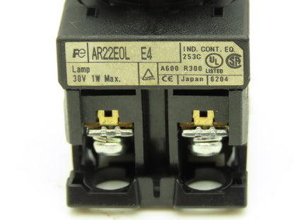 Fuji Electric Illuminated Pushbutton White Momentary 22mm 250V 6A Lot of 8