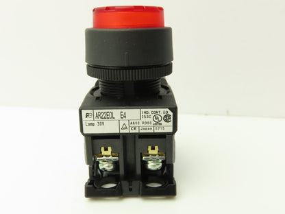 Fuji Electric Pushbutton Red Momentary 22mm 250V 6A Lot of 6