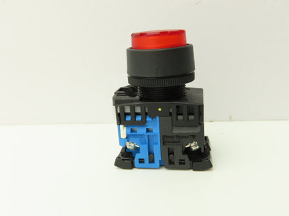 Fuji Electric Pushbutton Red Momentary 22mm 250V 6A Lot of 6