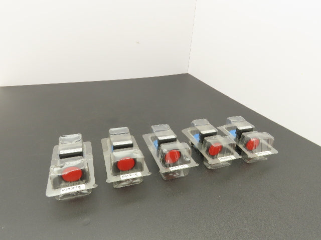 Fuji Electric AR22F0R-10R Pushbutton Red Momentary 22mm 250V 6A Lot of 5
