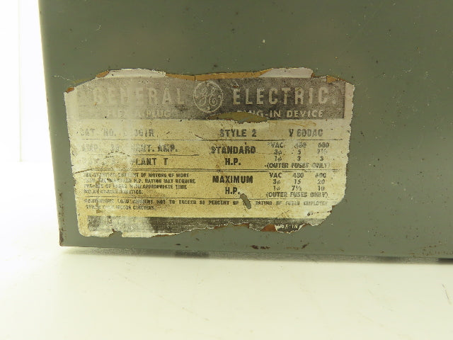 General Electric DE361R GE Flex Bus Plug 30 Amp 600 Volt Fused Disconnect