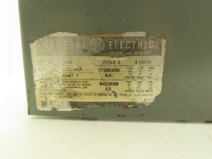 General Electric DE361R GE Flex Bus Plug 30 Amp 600 Volt Fused Disconnect