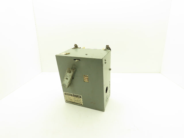 General Electric DE361R GE Flex Bus Plug 30 Amp 600 Volt Fused Disconnect