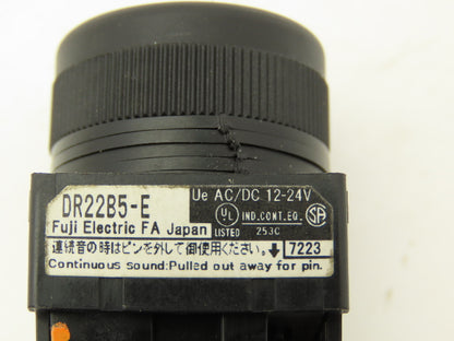 Eaton Buzzer Audio Alarm 70dB 2.4-3.3kHz Red LED 22mm 12/24V AC/DC