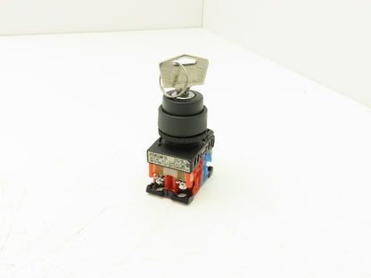 Fuji Electric Keyed Switch 2-Position Maintained 22mm 250V 6A