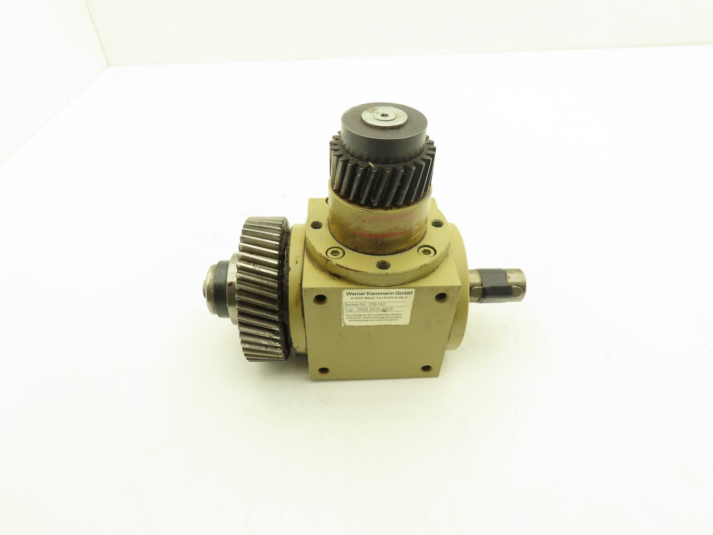 Werner Kammann GmbH 5930 2010 1810 Gearbox 1:1 Inline & Vertical Geared Outputs