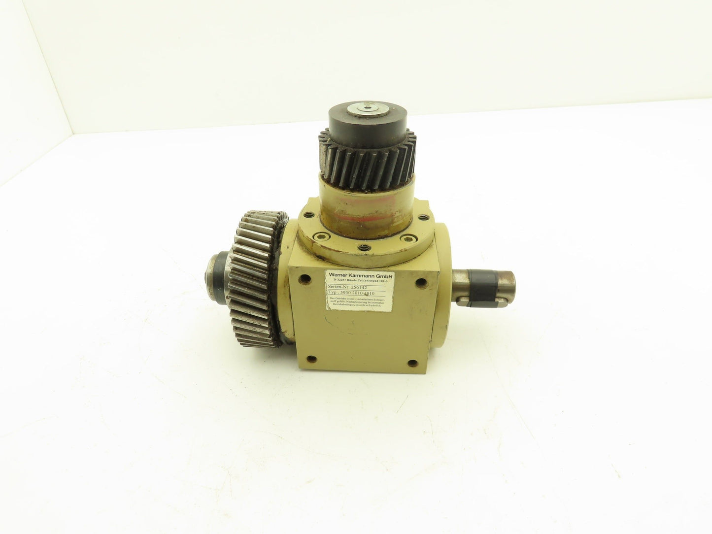 Werner Kammann GmbH 5930 2010 1810 Gearbox 1:1 Inline & Vertical Geared Outputs