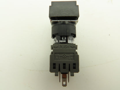 Fuji Electric Illuminated Pushbutton Switch White Momentary 15mm 250V Lot of 3