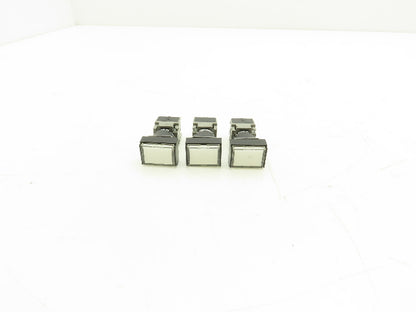 Fuji Electric Illuminated Pushbutton Switch White Momentary 15mm 250V Lot of 3