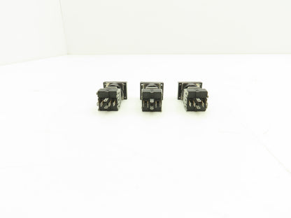 Fuji Electric Illuminated Pushbutton Switch White Momentary 15mm 250V Lot of 3