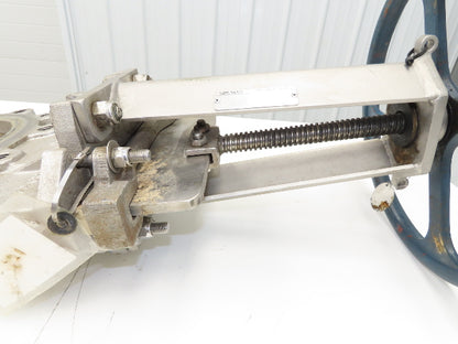 Fabri-Valve C67 10" Stainless Knife Gate Valve Rising Stem Lug Style *Bad Seal*