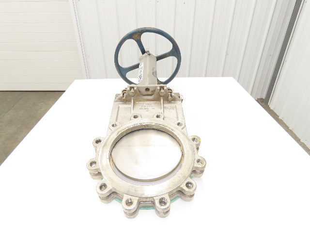 Fabri-Valve C67 10" Stainless Knife Gate Valve Rising Stem Lug Style *Bad Seal*