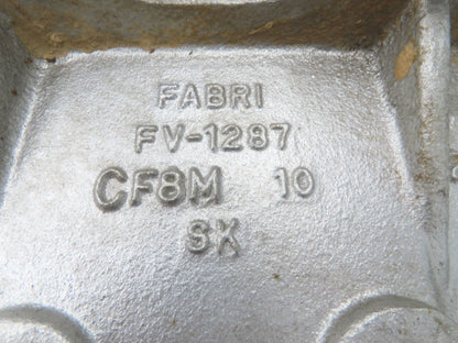 Fabri-Valve C67 10" Stainless Knife Gate Valve Rising Stem Lug Style *Bad Seal*