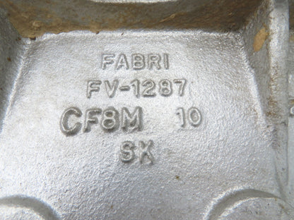 Fabri-Valve C67 10" Stainless Knife Gate Valve Rising Stem Lug Style *Bad Seal*