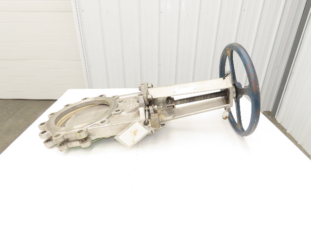 Fabri-Valve C67 10" Stainless Knife Gate Valve Rising Stem Lug Style *Bad Seal*