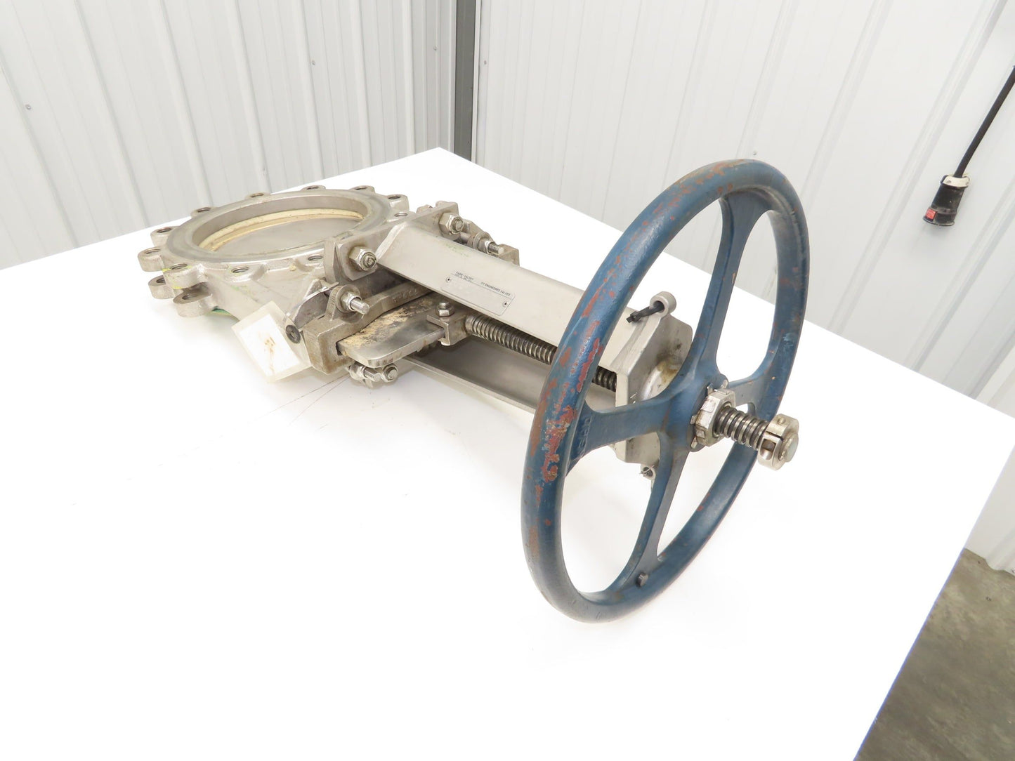 Fabri-Valve C67 10" Stainless Knife Gate Valve Rising Stem Lug Style *Bad Seal*